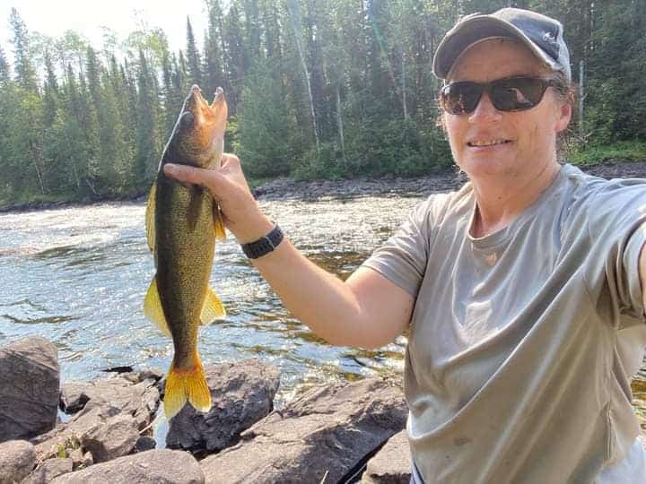 where to catch walleye on windy days